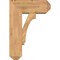 Ekena Millwork Imperial Craftsman Smooth Bracket w/ Offset Brace, Western Red Cedar, 7 1/2"W x 18"D x 26"H BKT0806X18X26IMP04SWR - alternate 4